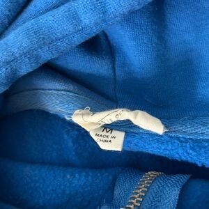 Blue Zip-Up Hoodie